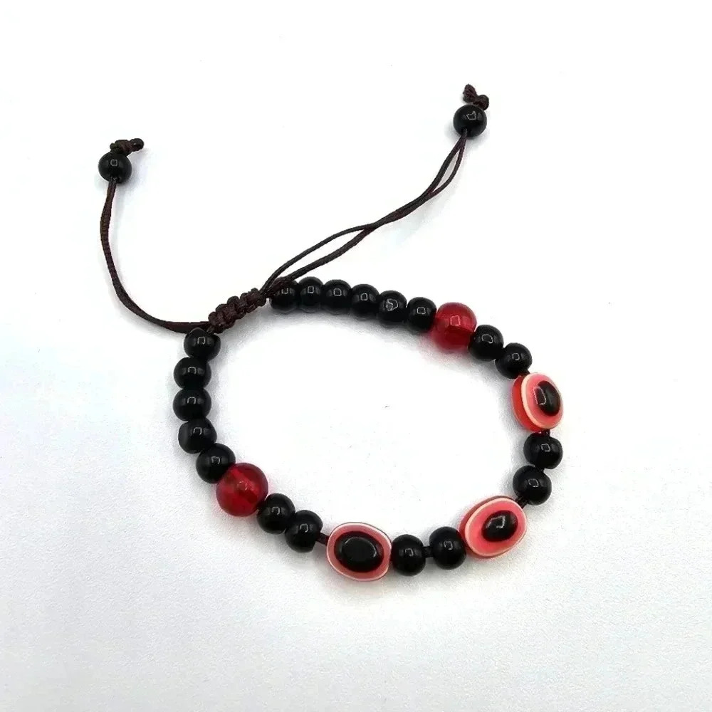 Black Brown Bead String Adjustable Boho Retroβ Fashion Jewelry Bracelet B03